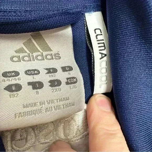 Adidas Condivo Full Zip Training  Jacket Joseph Blue & White Size Large - Picture 3 of 16